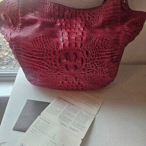 Nearly New Brahmin Big Tote in Hot Pink Melbourne Y2K Original With Registration